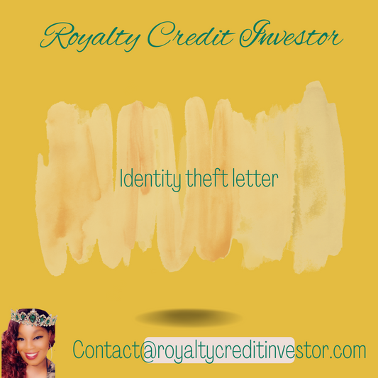Identity theft letter!